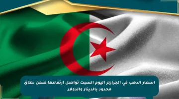 أسعار الذهب في الجزائر اليوم السبت تواصل ارتفاعها ضمن نطاق محدود بالدينار والدولار